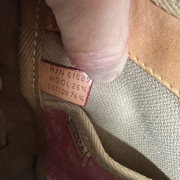 Dooney & Bourke Pink and Tan Tote - Picture 5 of 11